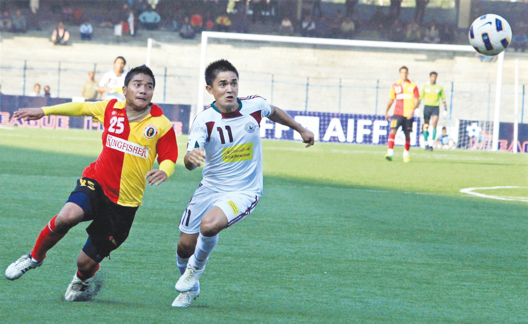 East Bengal vs Mohun Bagan at I-League football match