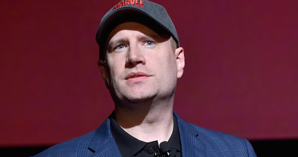 LOS ANGELES, CA - OCTOBER 28: President of Marvel Studios Kevin Feige onstage during Marvel Studios fan event at The El Capitan Theatre on October 28, 2014 in Los Angeles, California. (Photo by Alberto E. Rodriguez/Getty Images for Disney) *** Local Caption *** Kevin Feige