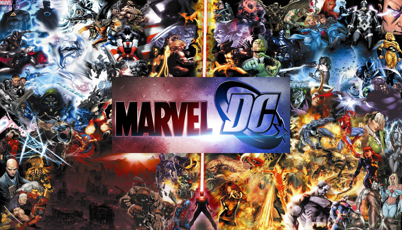 Image result for Marvel and DC