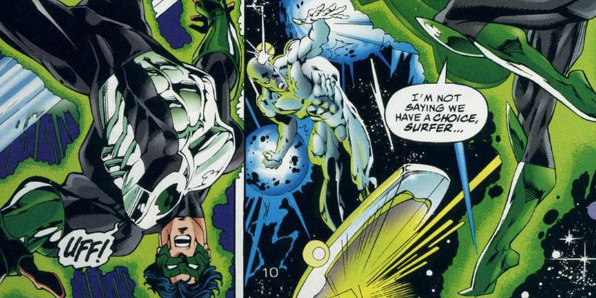 Green Lantern V Silver Surfer