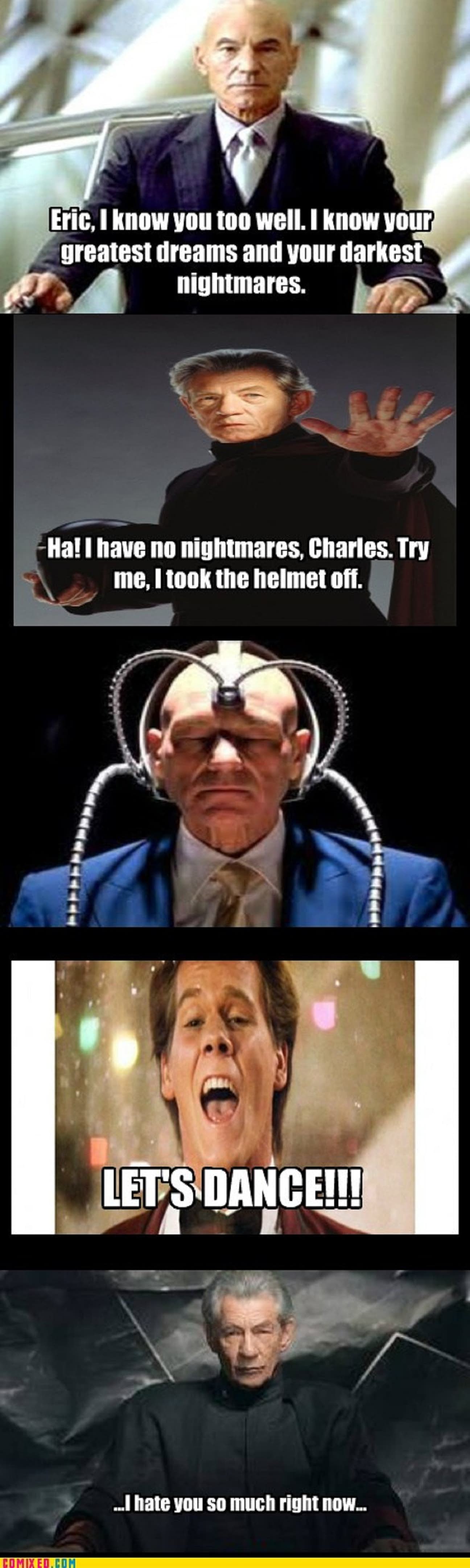 Professor X vs Magneto memes