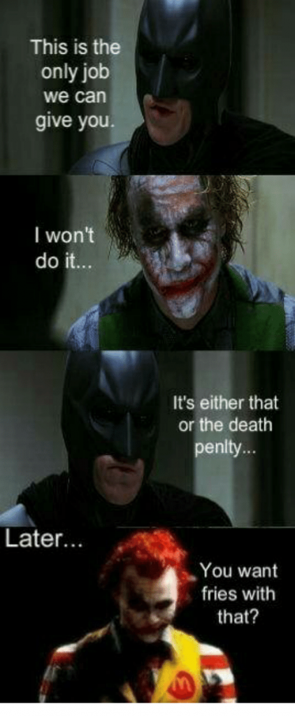 Joker vs Batman memes