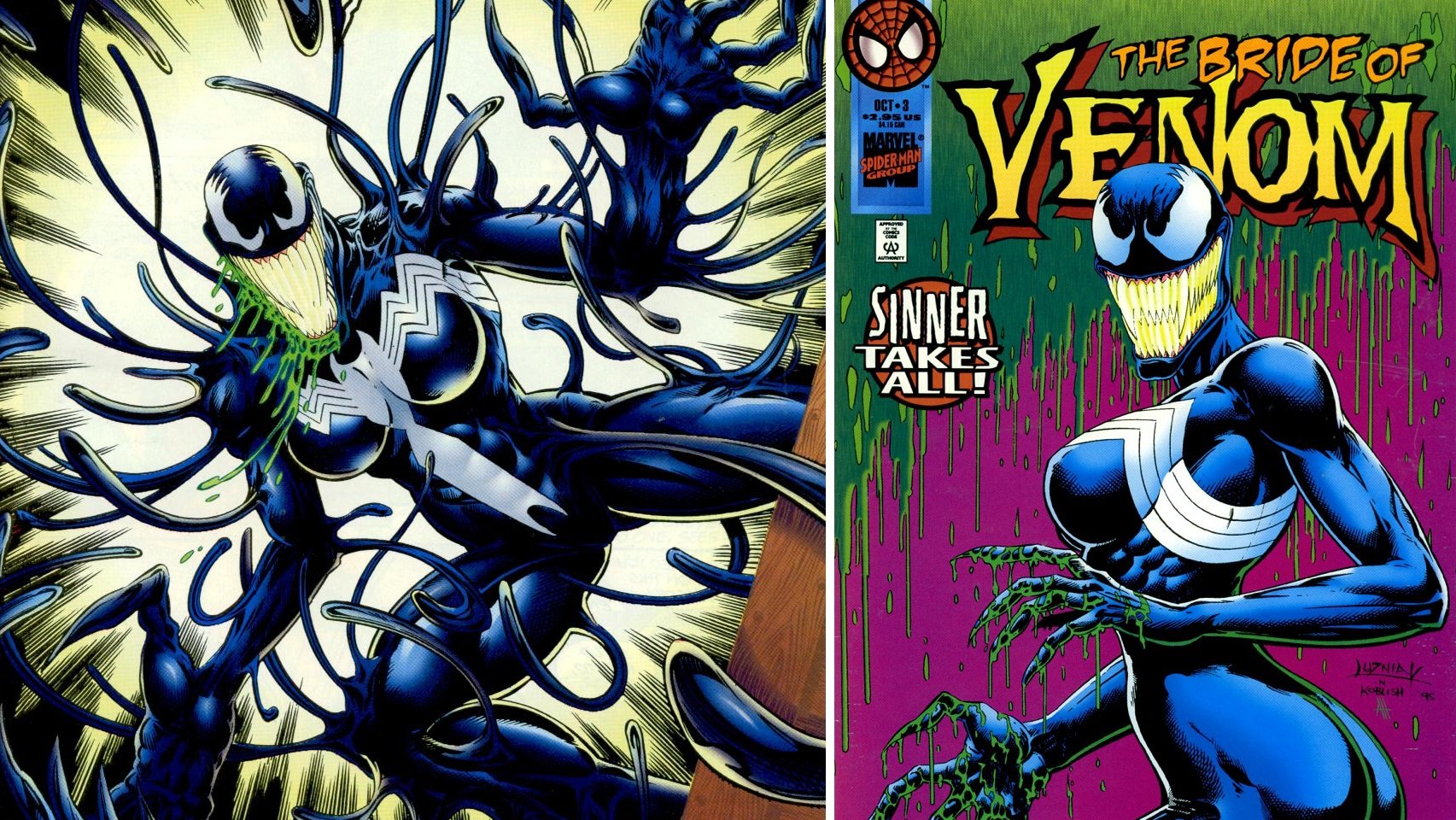 Venom перевод на русский. Энн Веинг Брок. Ариэль симбиот комикс. Веном правило 63. She-Venom комикс.