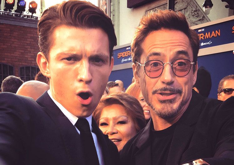 Tom Holland Robert Downey Jr.