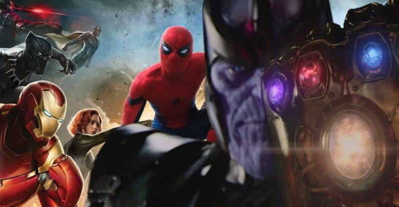 Infinity War iron spider thanos