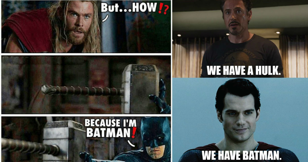 Justice League vs Avengers memes