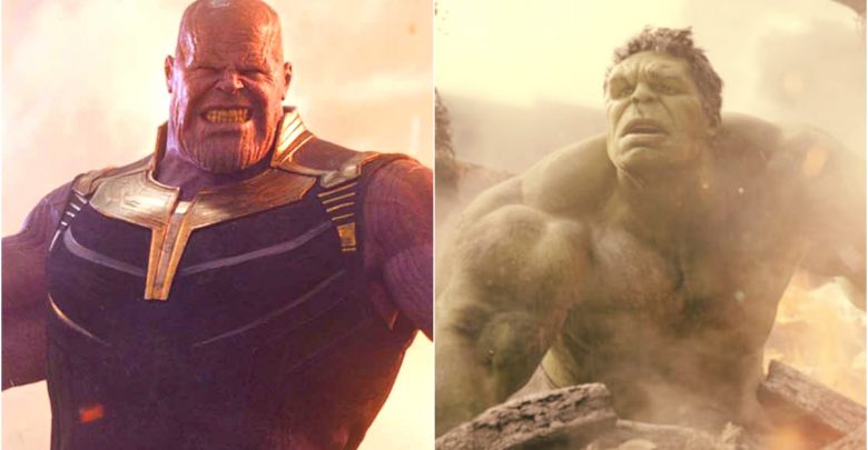 Avengers: Infinity War hulk thanos