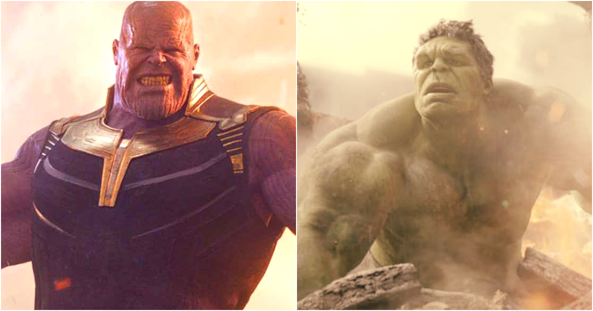 Avengers: Infinity War hulk thanos