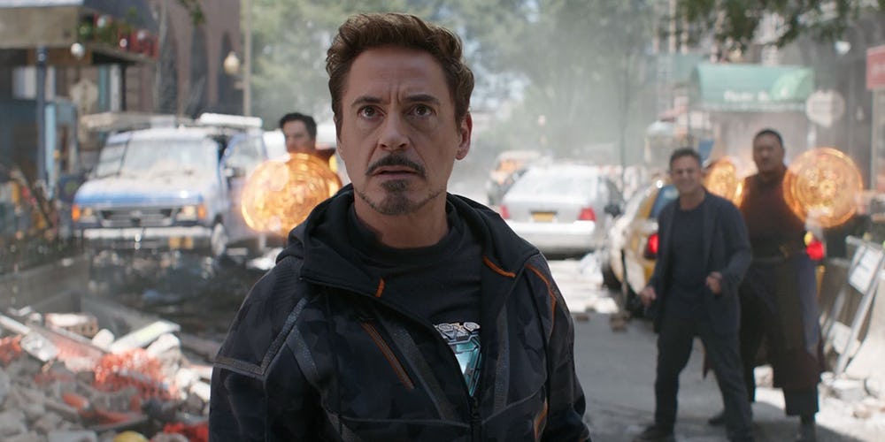 Robert Downey Jr infinity war