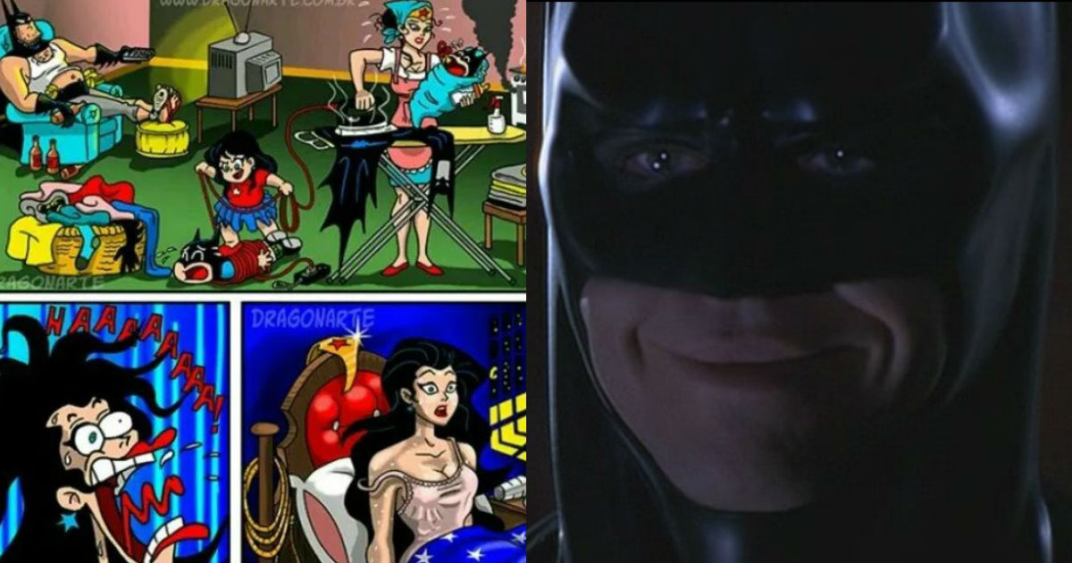 Batman And Wonder Woman By Jonathan Woodward Meme On Esmemes Com