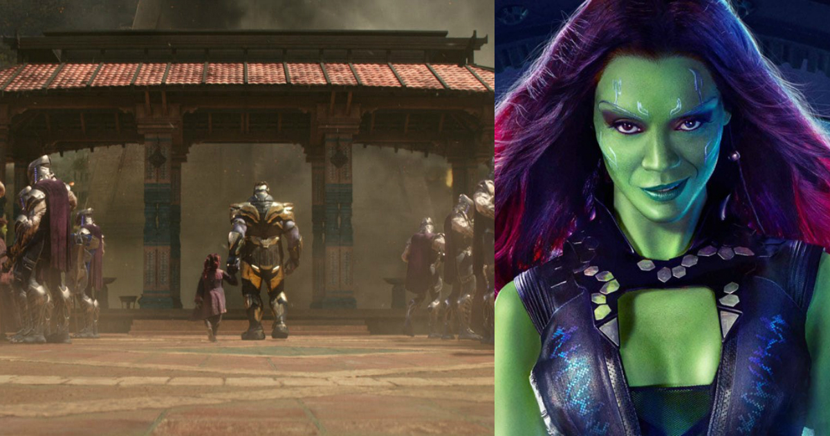 Avengers: Infinity War Concept Art Thanos Gamora