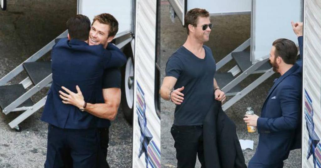 Most Bromantic Moments Of Chris Evans And Chris Hemsworth