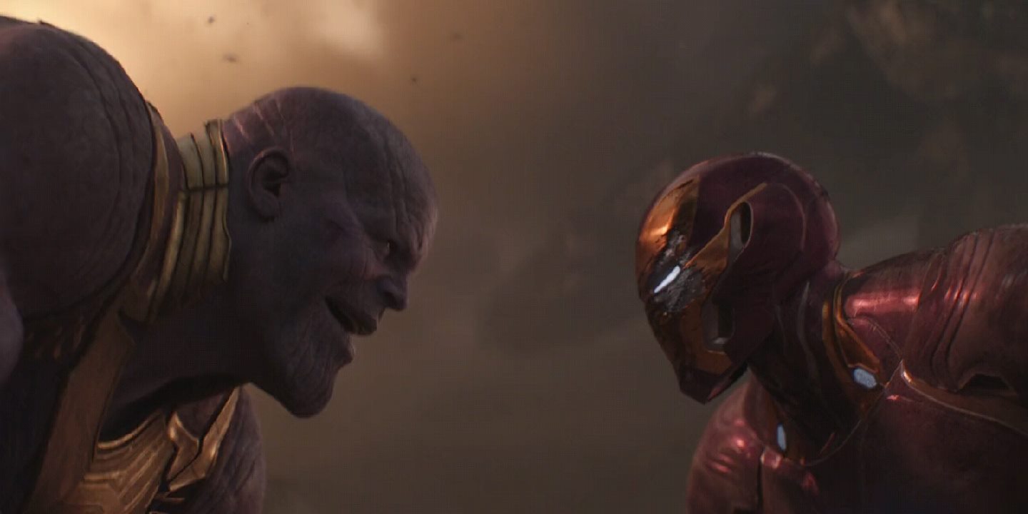 Infinity War Iron Man Thanos