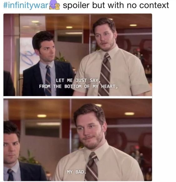 Star-Lord Infinity War Memes