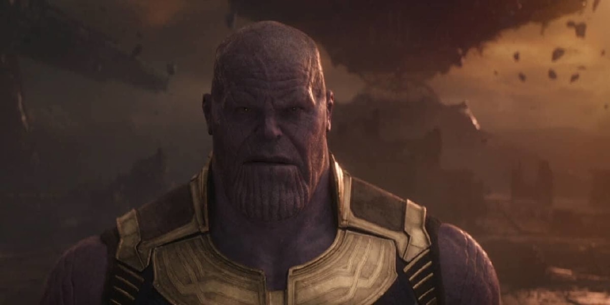 Thor Thanos Mjolnir Avengers: Infinity War
