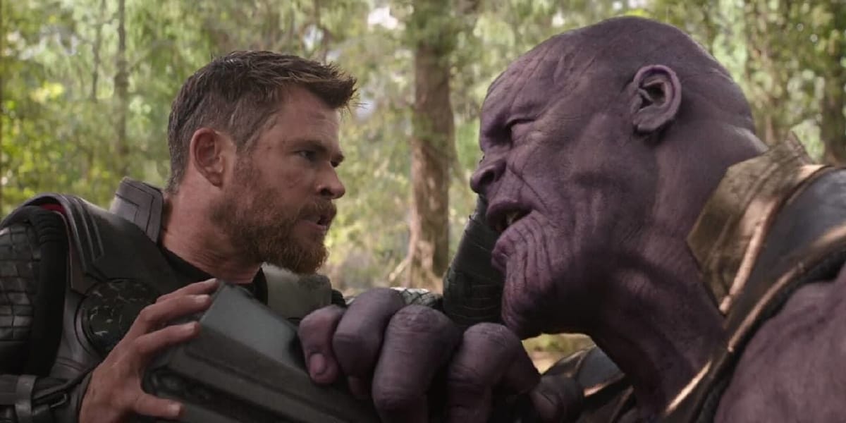 Thor vs Thanos Infinity War