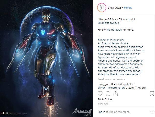 Avengers 4 Iron Man Suit Tony Stark