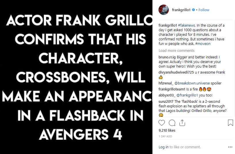 Avengers 4 Frank Grillo Crossbones