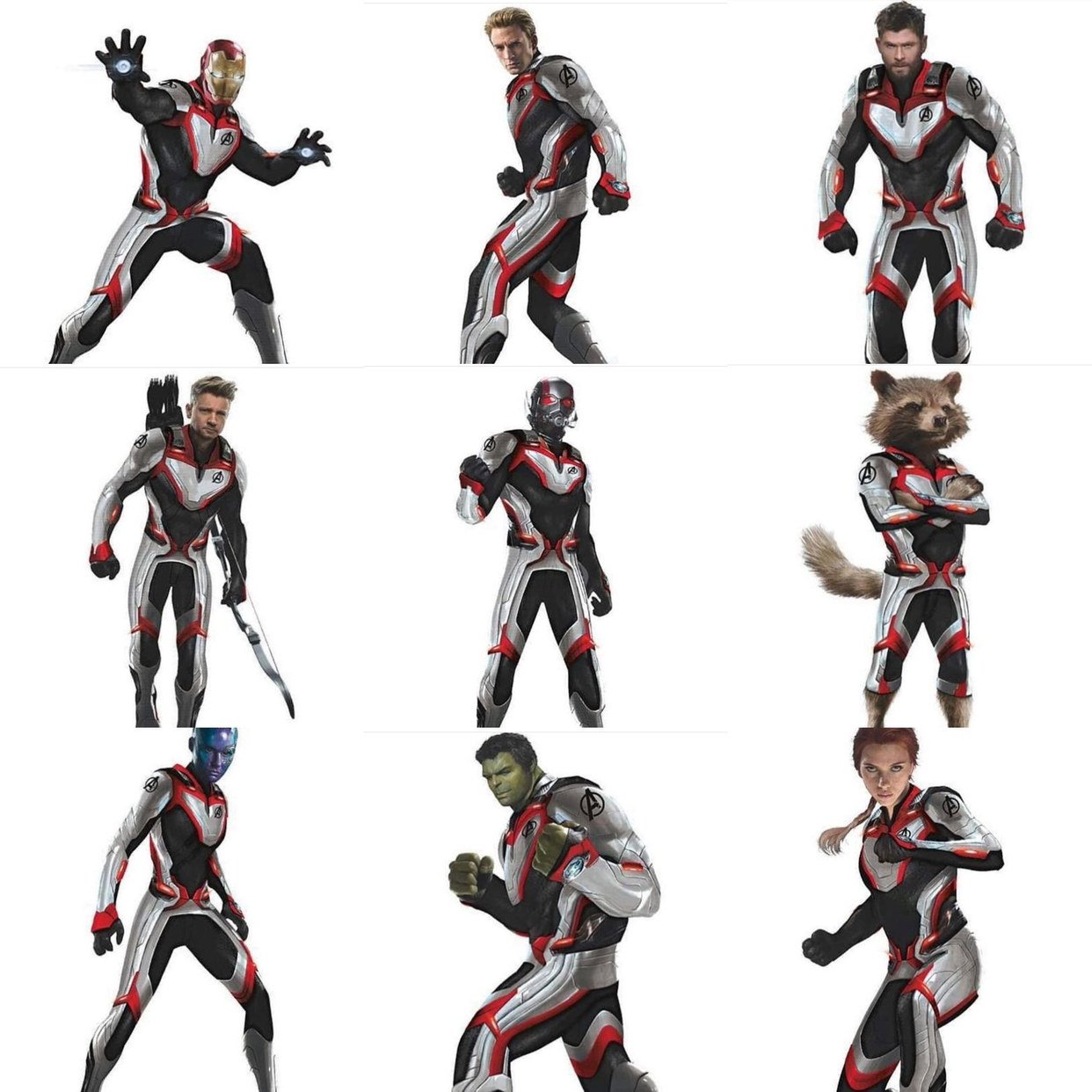 Quantum Realm Avengers Suits New White Suits