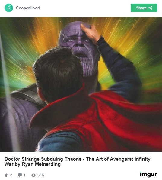 Infinity War Concept Art Doctor Strange Thanos