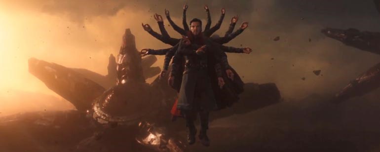 Infinity War Concept Art Doctor Strange Thanos