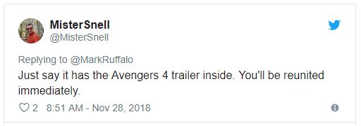 Avengers 4 Mark Ruffalo Marvel