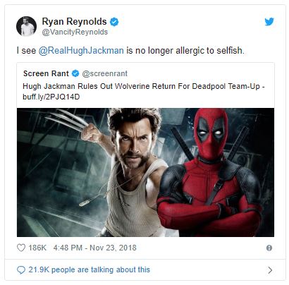 Hugh Jackman Ryan Reynolds Green Lantern Deadpool