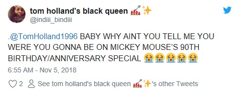 Spider-Man Tom Holland Mickey Mouse