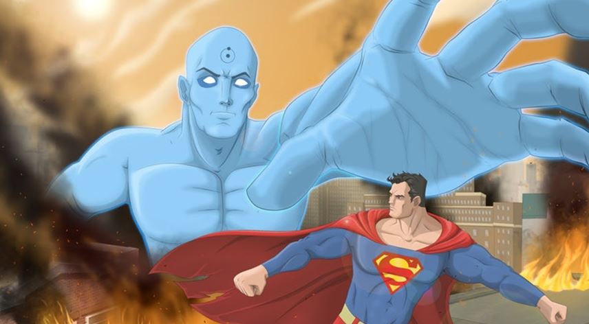 Justice League V Watchmen Doctor Manhattan