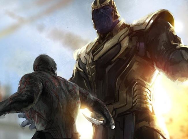 Avengers: Infinity War Concept Art Thanos Drax