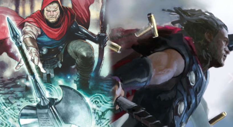Infinity War Concept Art Thor Stormbreaker