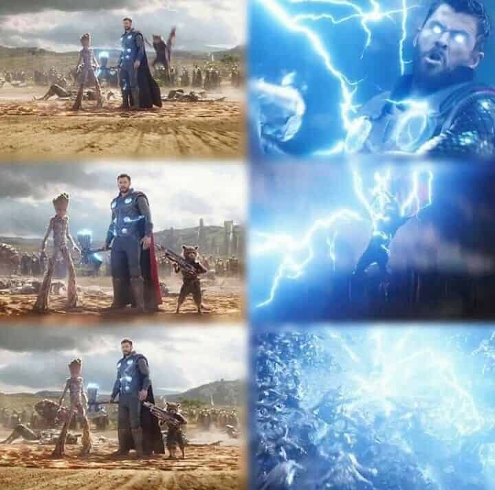 Thor VS Thanos Avengers: Infinity War