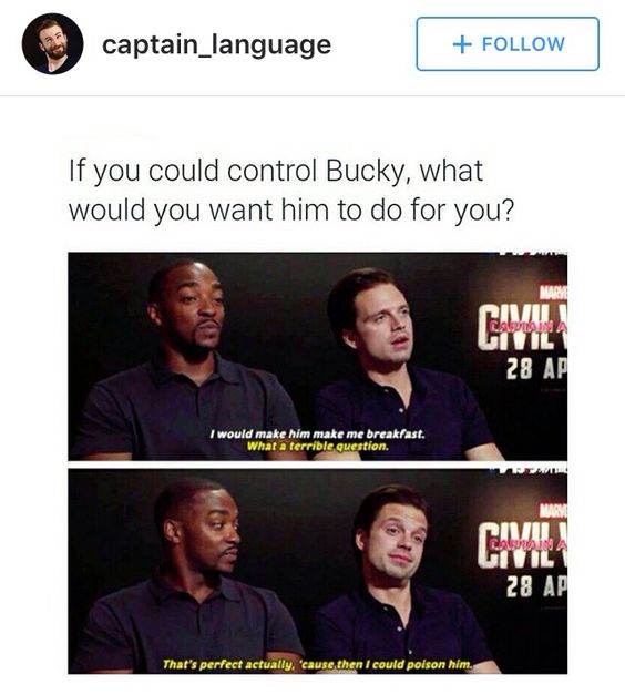 25 Times Sebastian Stan And Anthony Mackie Proved They're Funniest of All