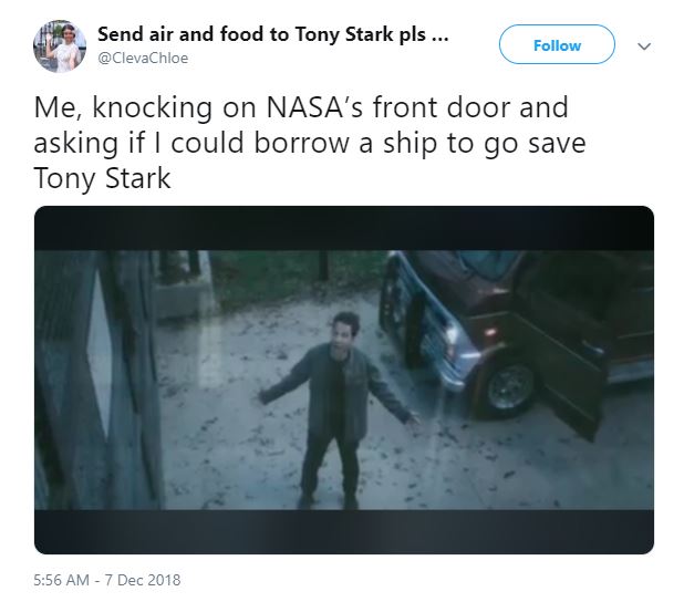 Avengers: Endgame Tony Stark Marvel NASA