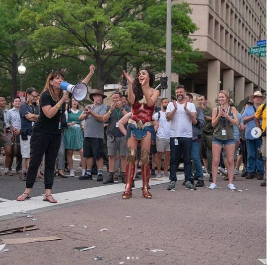 Gal Gadot BTS Photos of Wonder Woman 1984 