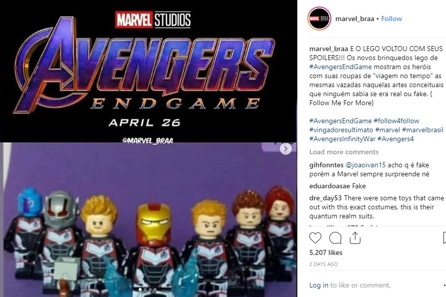 Avengers Endgame LEGO