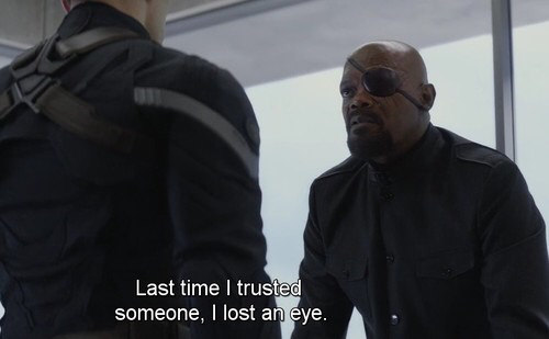 Captain Marvel Nick Fury Eye