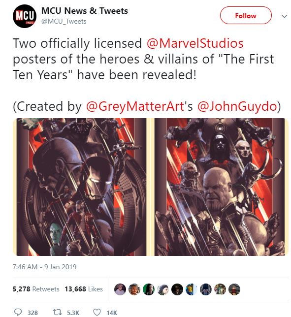 MCU Heroes & Villains Marvel