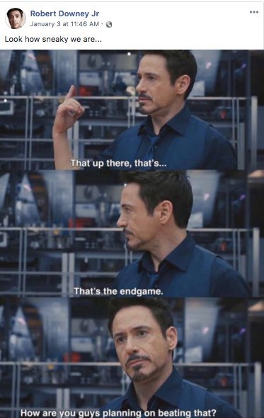 Avengers: Endgame Title Robert Downey Jr. Marvel