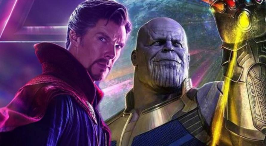 Infinity War Concept Art Doctor Strange vs Thanos