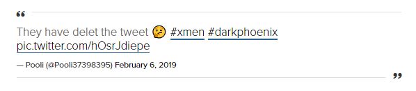 X-Men: Dark Phoenix Trailer Release Date