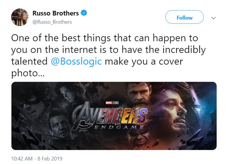 Avengers: Endgame Russo Brothers Bosslogic