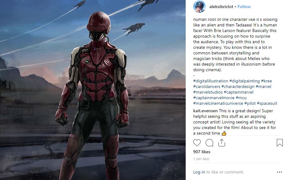 Captain Marvel Concept Art Carol Danvers