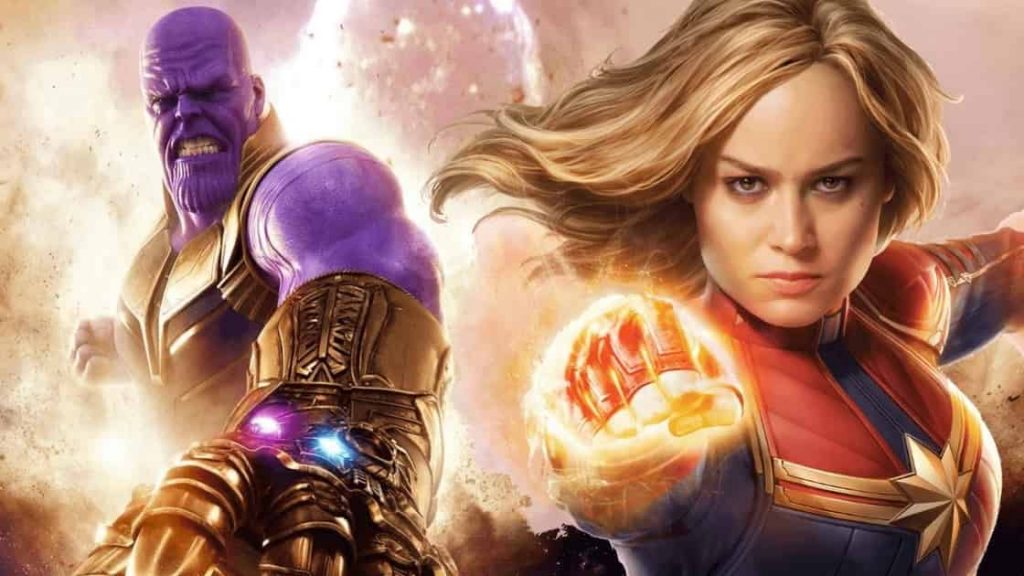 Brie Larson Captain Marvel Thanos