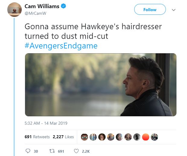 Avengers: Endgame Hawkeye