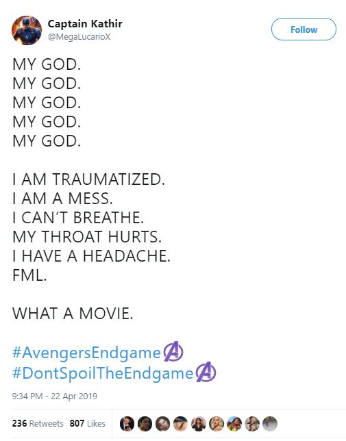 Avengers: Endgame First Reactions