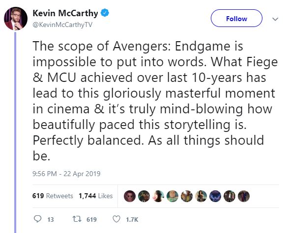 Avengers: Endgame Rotten Tomatoes