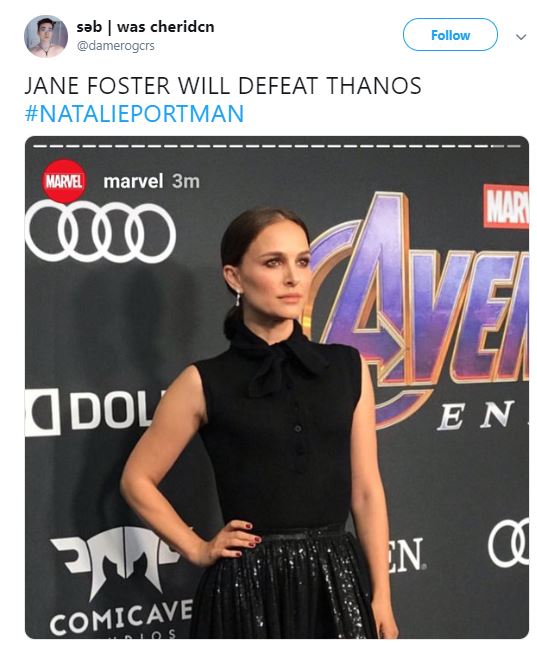 Avengers: Endgame Natalie Portman Jane Foster