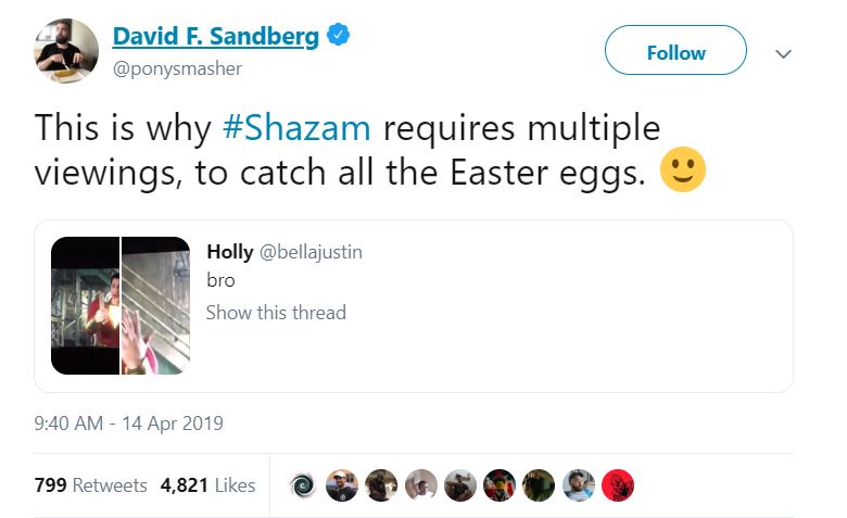 Shazam! Joker Easter Egg