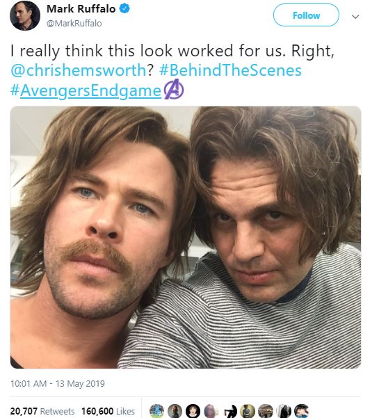 Mark Ruffalo Avengers: Endgame Chris Hemsworth